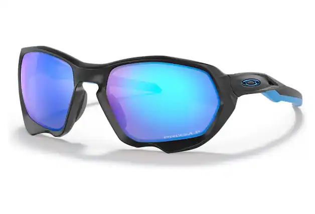 Front. Oakley - Oakley OO9019-0859 Plazma Sunglasses - Matte Black/Prizm Jade.