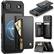 Front. Dteck - Magnetic Wallet Case for Apple iPhone Air,Detachable 2-in-1 Folio Cover with Zipper Pocket,RFID Blocking & Card Holder - Black.