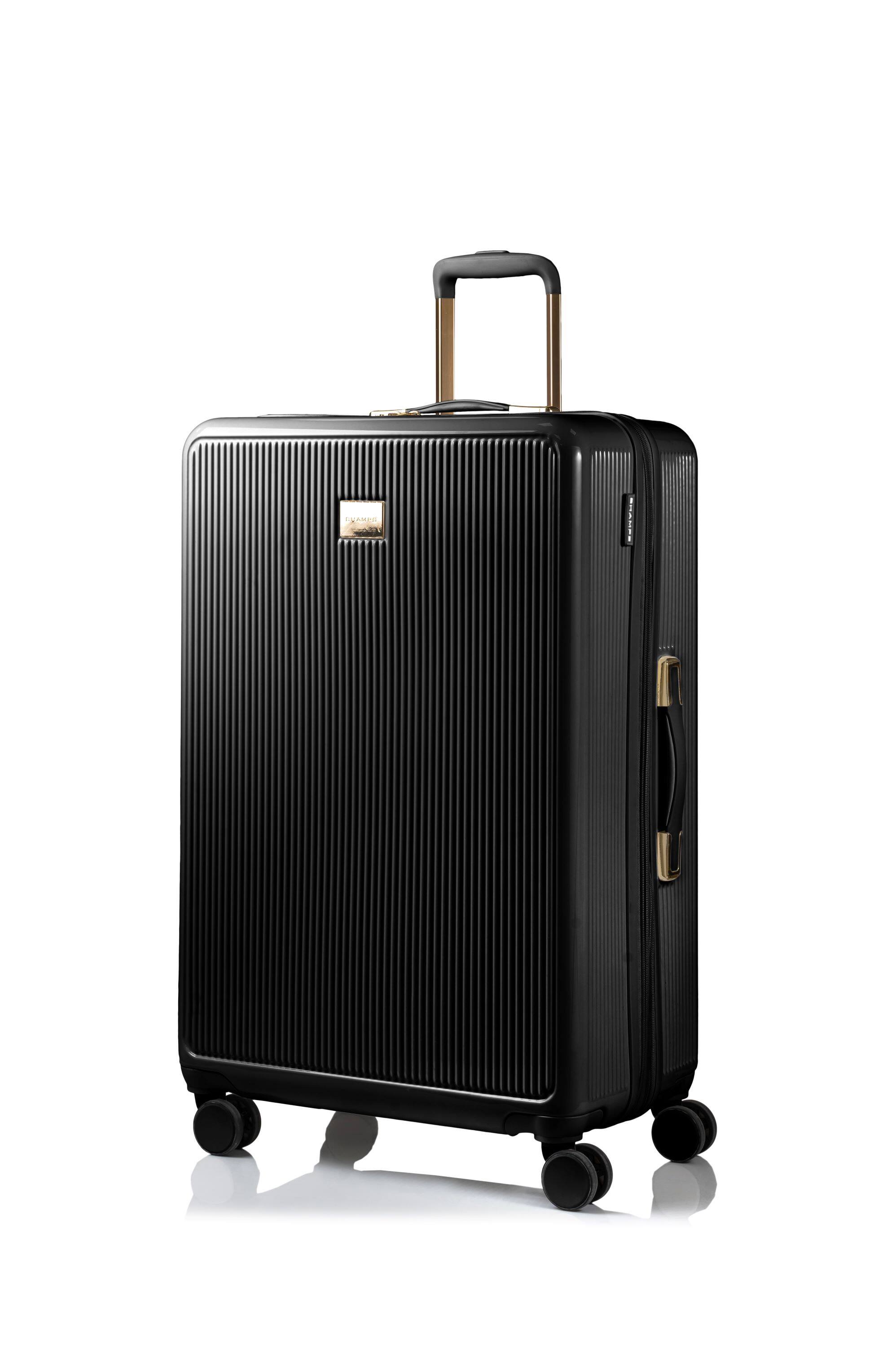 Angle. Champs - Luxe 3-Piece Hardside Luggage Set - Black.
