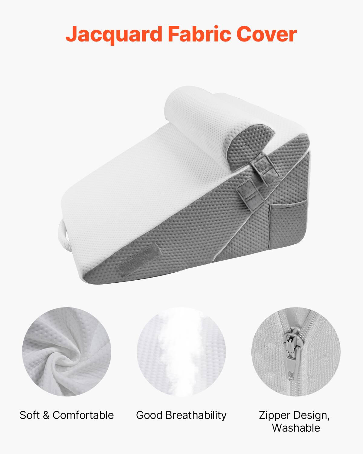 Jacquard Fabric Cover

- Soft & Comfortable
- Good Breathability
- Zipper Design, Washable