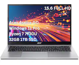 Acer - Upgraded - Aspire Go 15 – 15.6" FHD Laptop–AMD Ryzen 7 7730U–AMD Radeon Graphics - 32GB DDR4 – 1TB PCIe Storage- Windows 11 Pro - Silver