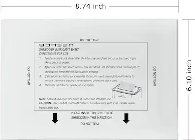 Bonsen Paper Shredder Sharpening & Lubricant Sheets Pack of 50 White LS50 - Best Buy Bonsen Paper Shredder Sharpening & Lubricant Sheets Pack of 50 White LS50 - Best Buy