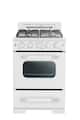 Unique Appliances - 24 in. Wide 4 burner Classic Retro 2.9 Cu. Ft. Freestanding Gas Convection Range - Marshmallow White