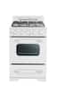 Unique Appliances - 24 in. Wide 4 burner Classic Retro 2.9 Cu. Ft. Freestanding Gas Convection Range - Marshmallow White
