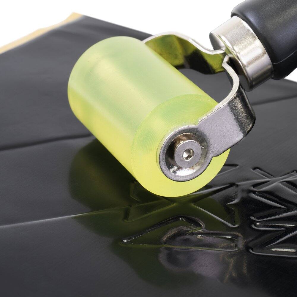 Alt View 4. NVX - SDBSK2 Stealth Black 90 mil Thick 1.38 sqft. Audio Vibration Insulation and Sound Deadener Mat (Two 10"x10") Speaker Kit.