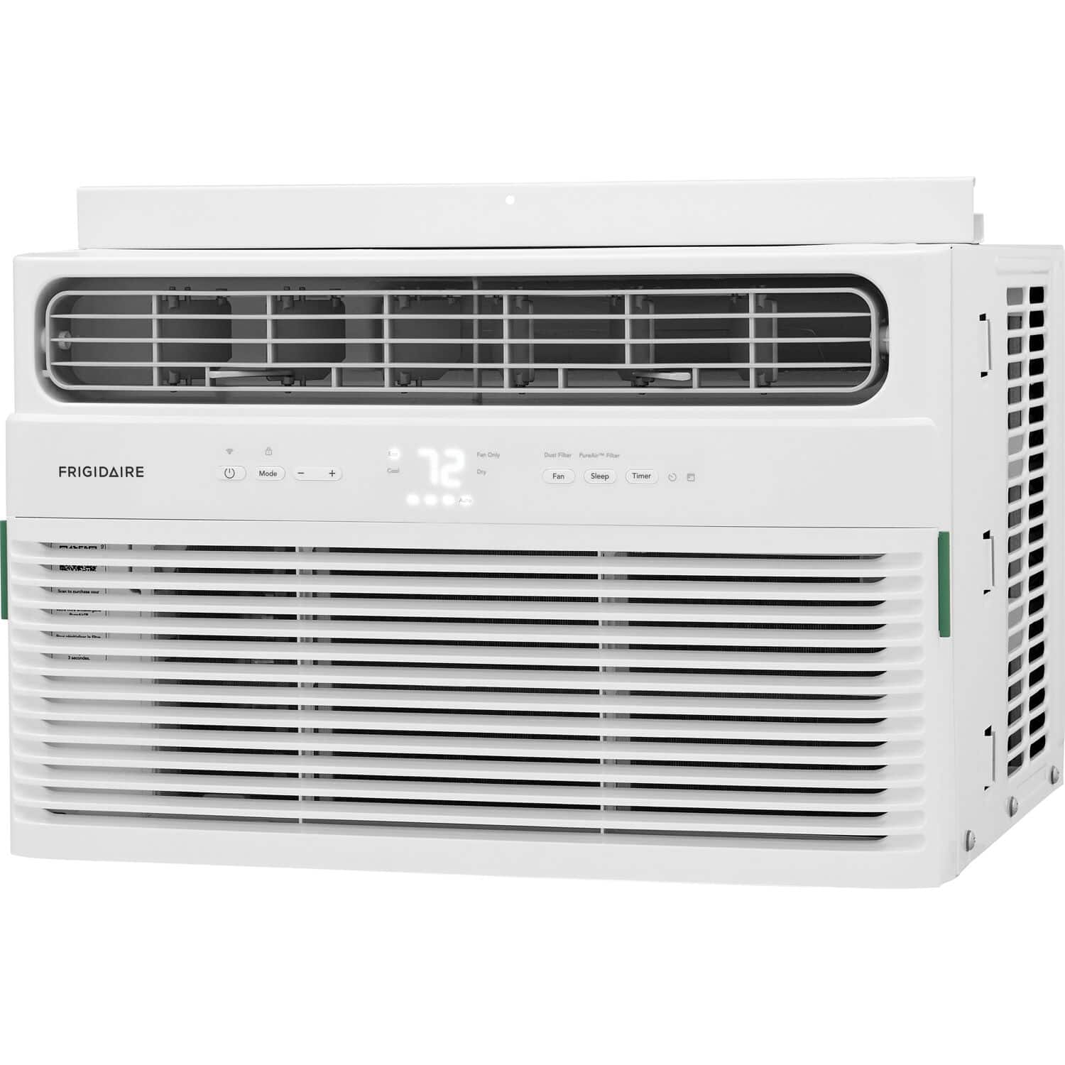Frigidaire - 250 Sq. Ft. 6,000 BTU Smart Window Air Conditioner - White - Front_Zoom