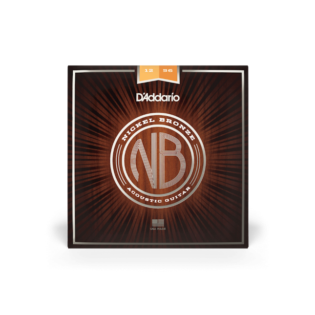 D'Addario - NB1256 Nickel Bronze Acoustic Guitar Strings, Light Top / Med Bottom, 12-56 price history on PriceWatchPro