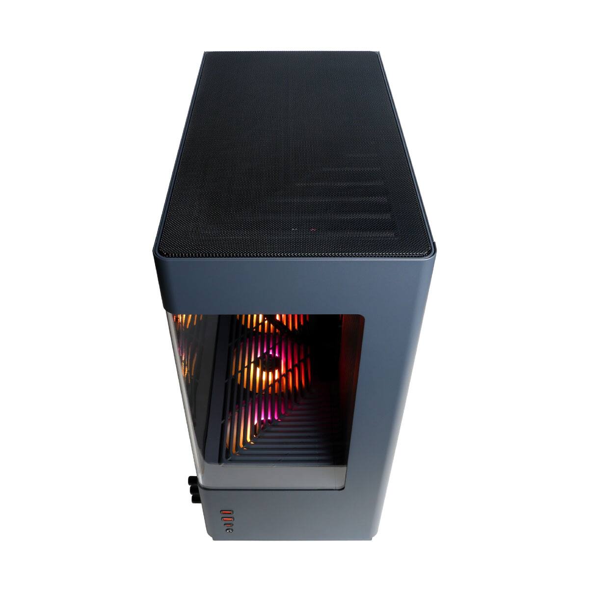 Alt View 12. CyberPowerPC - Gaming Desktop - Intel Core Ultra 7 265F - NVIDIA GeForce RTX 5060 Ti 8GB - 16GB DDR5 - 1TB PCIe 4.0 SSD Storage - Gray.