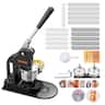 VEVOR - Button Maker Machine, 3 in, Pin Maker Machine with 500pcs Button Parts, Circle Cutter, Hex Wrenches and Magic Book - Black