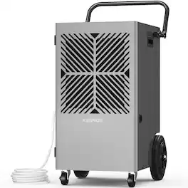 Kesnos - 155 Pints Commercial Dehumidifier for Home & Basements up to 7500 sq ft - Iron