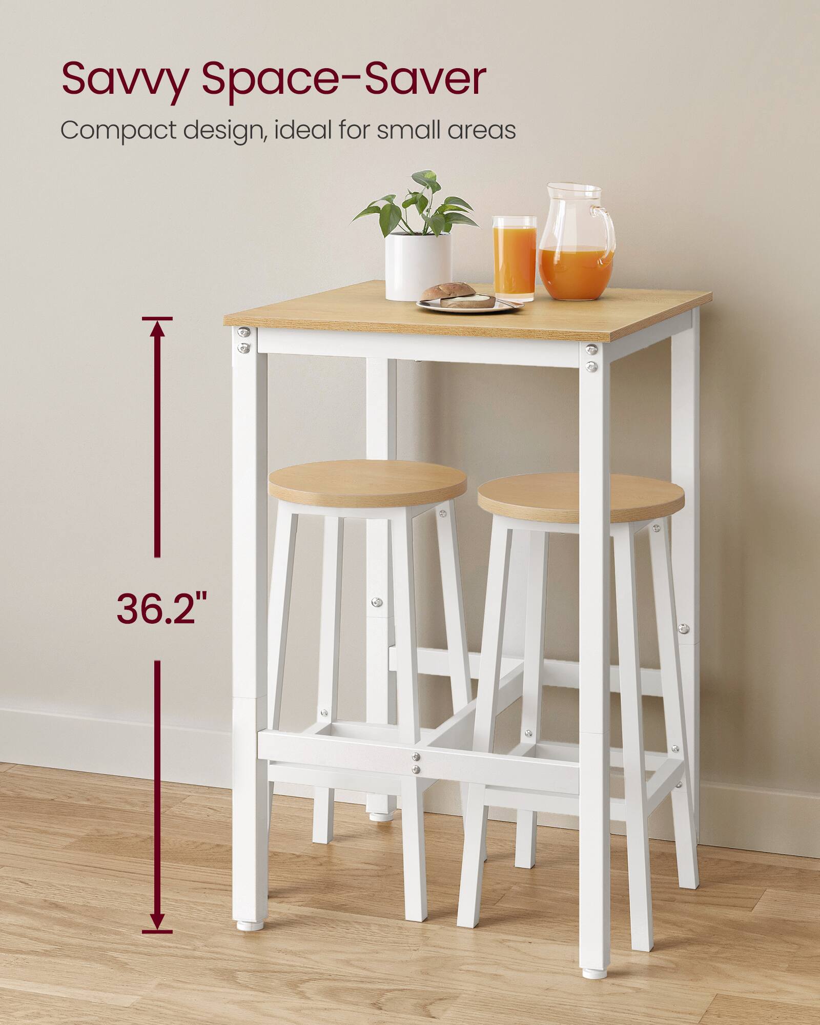 Savvy Space-Saver  
Compact design, ideal for small areas  
36.2"