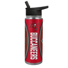 Great American Products - Tampa Bay Buccaneers 24oz. Jr. Thirst Game Ball Hydration Bottle - Brown