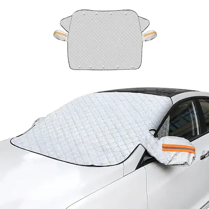 Front. Giantpower - Car Windshield Snow Cover, Magnetic Windshield Snow Cover 4-Layer Protection for Snow, Ice, Frost, Sunlight, Car Windshi.