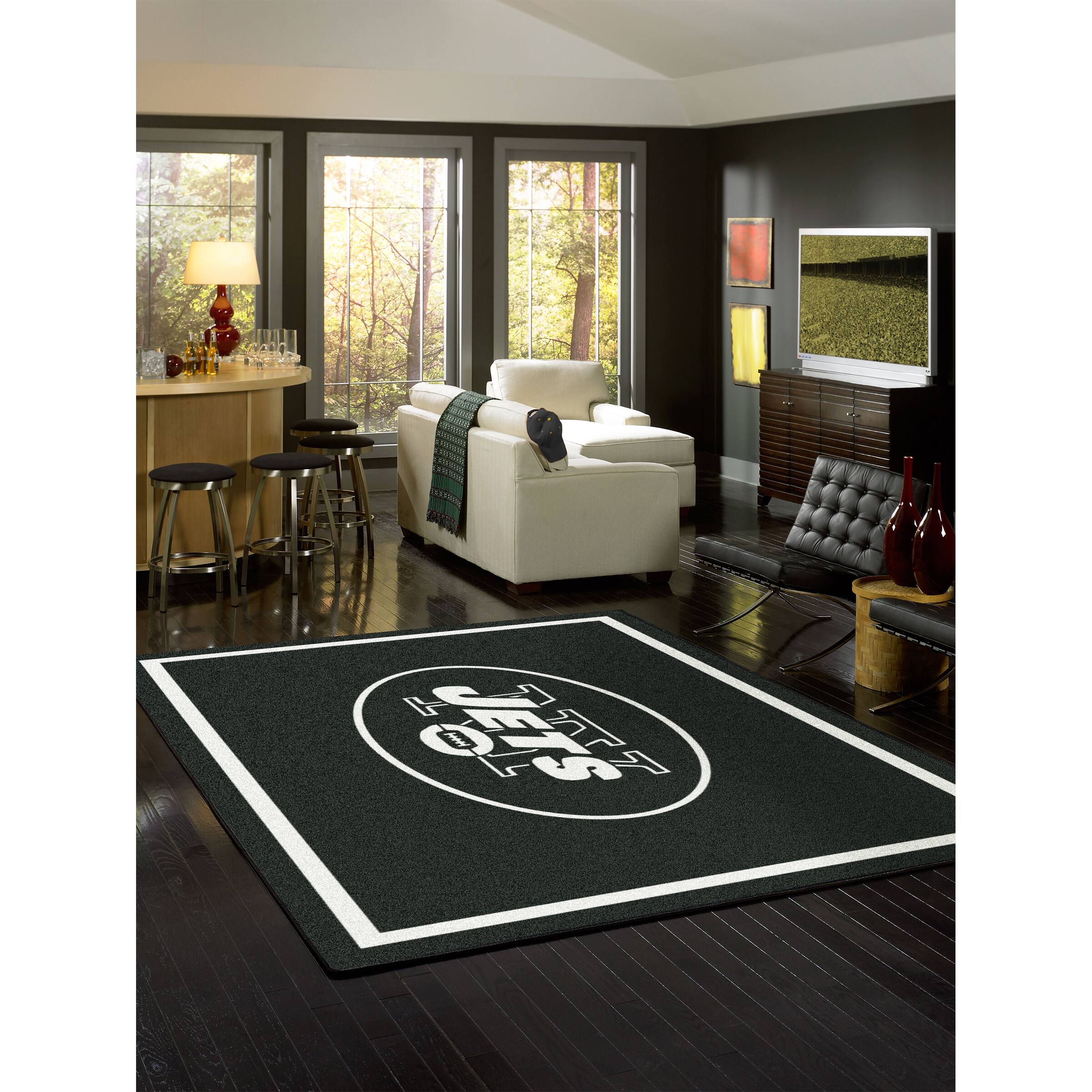 Alt View 1. Imperial - 7'8'' x 10'9'' Spirit Rug - Black.