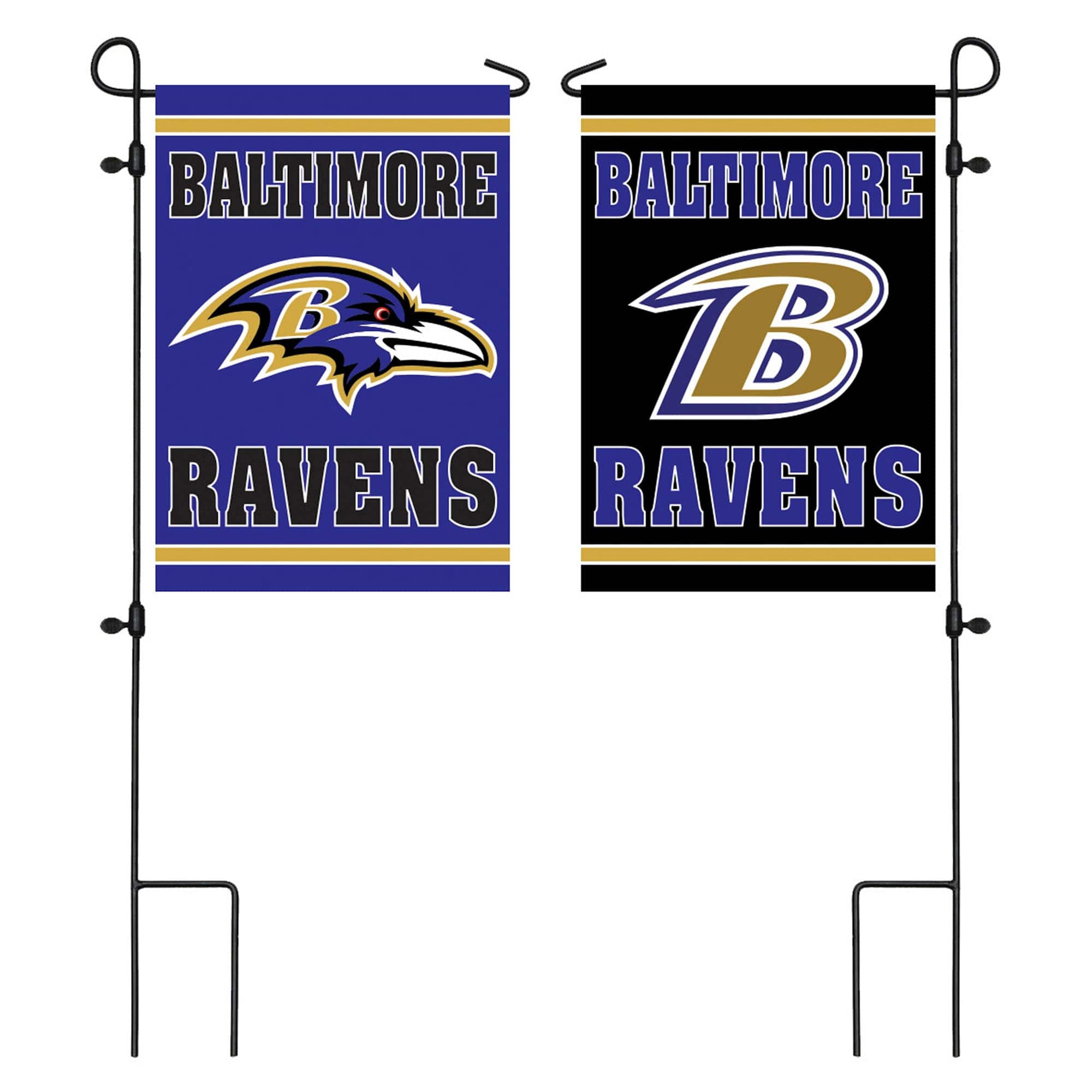 Evergreen Enterprises - Baltimore Ravens 12.5" x 18" Double-Sided Embossed Suede Garden Flag - Multicolor