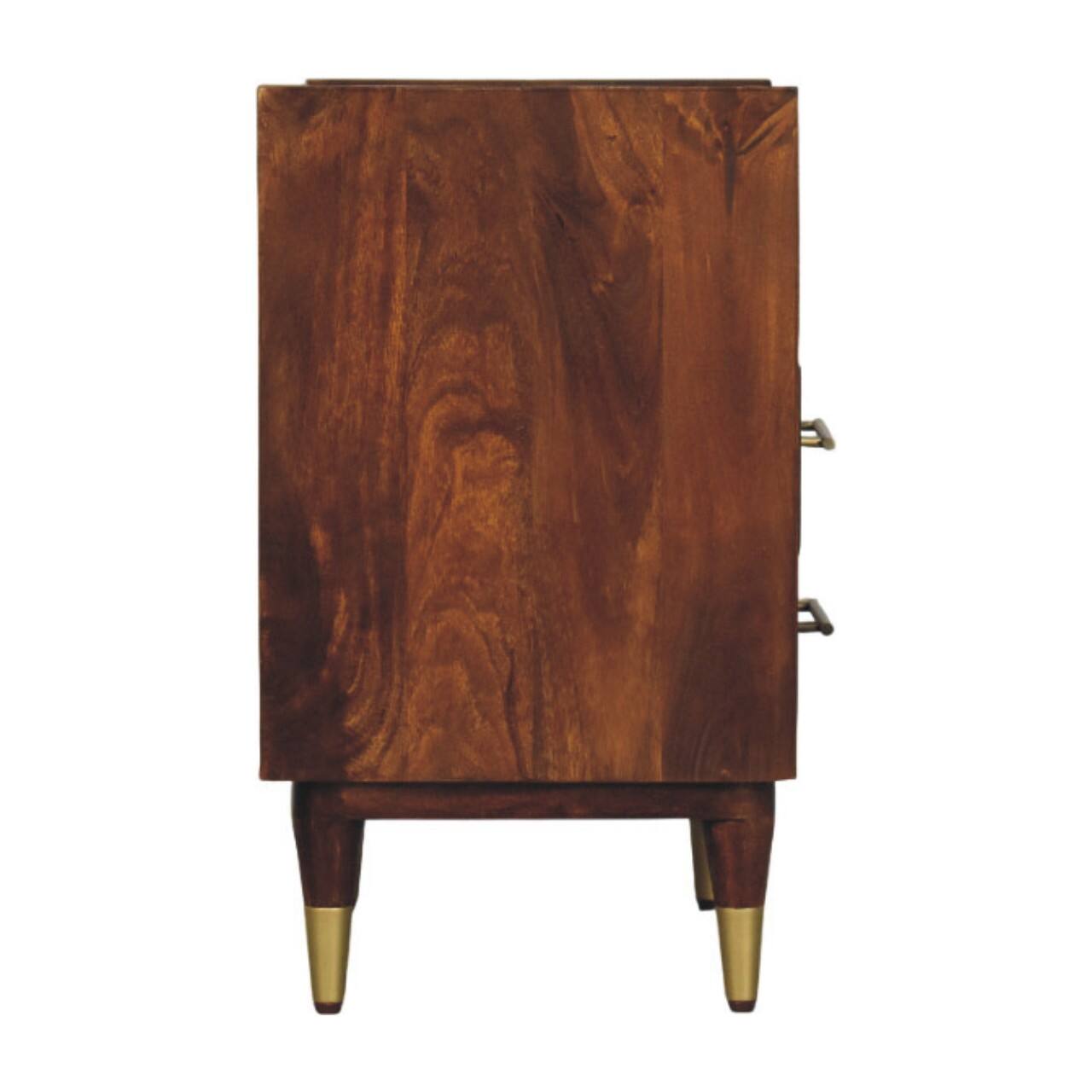 Alt View 7. Artisan Furniture - Artisan Furniture Solid Wood Camden Chestnut Bedside - Brown.