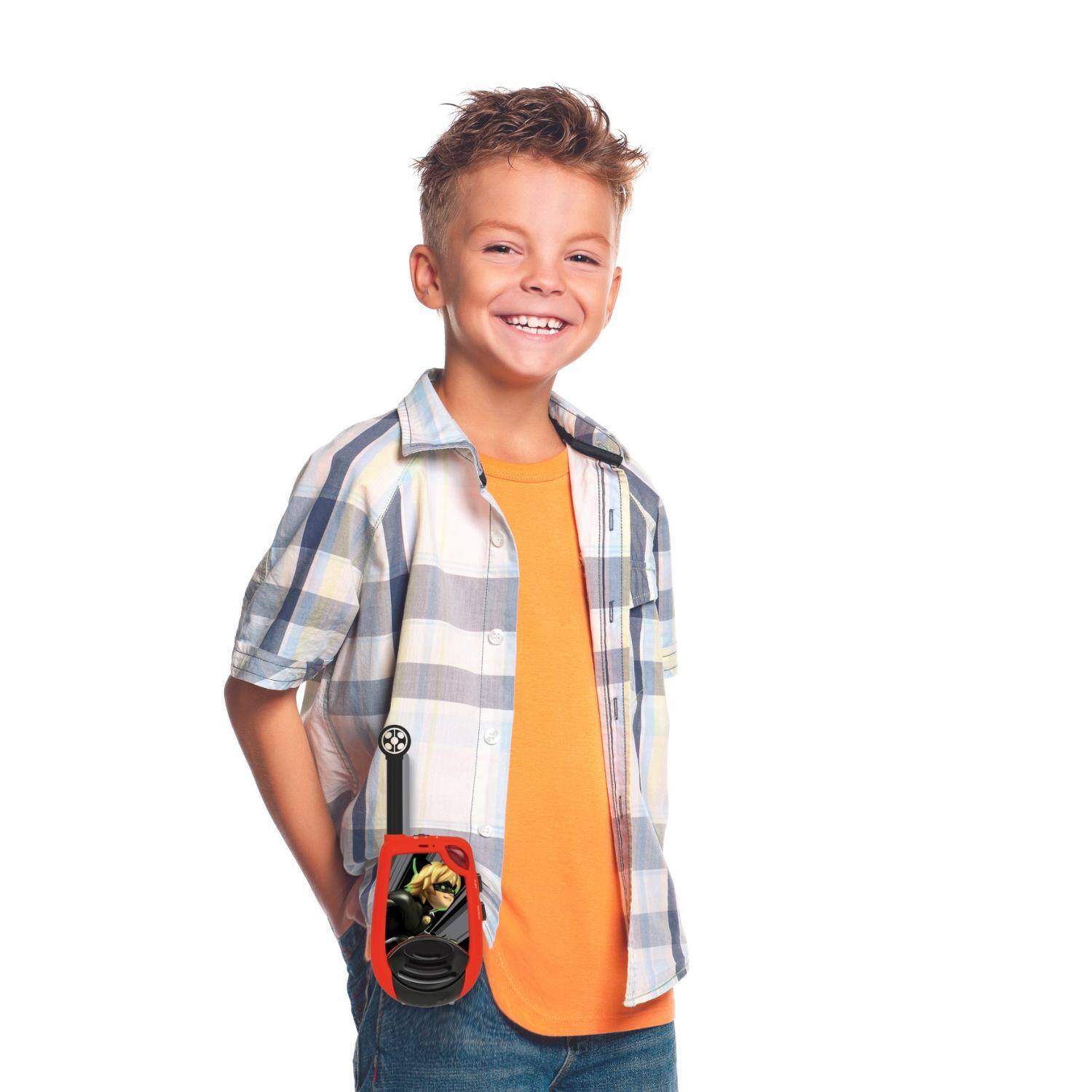 Alt View 9. Lexibook - Miraculous Digital Walkie-talkies up to 4km/2.5 Miles with Morse Lights Function - RED.
