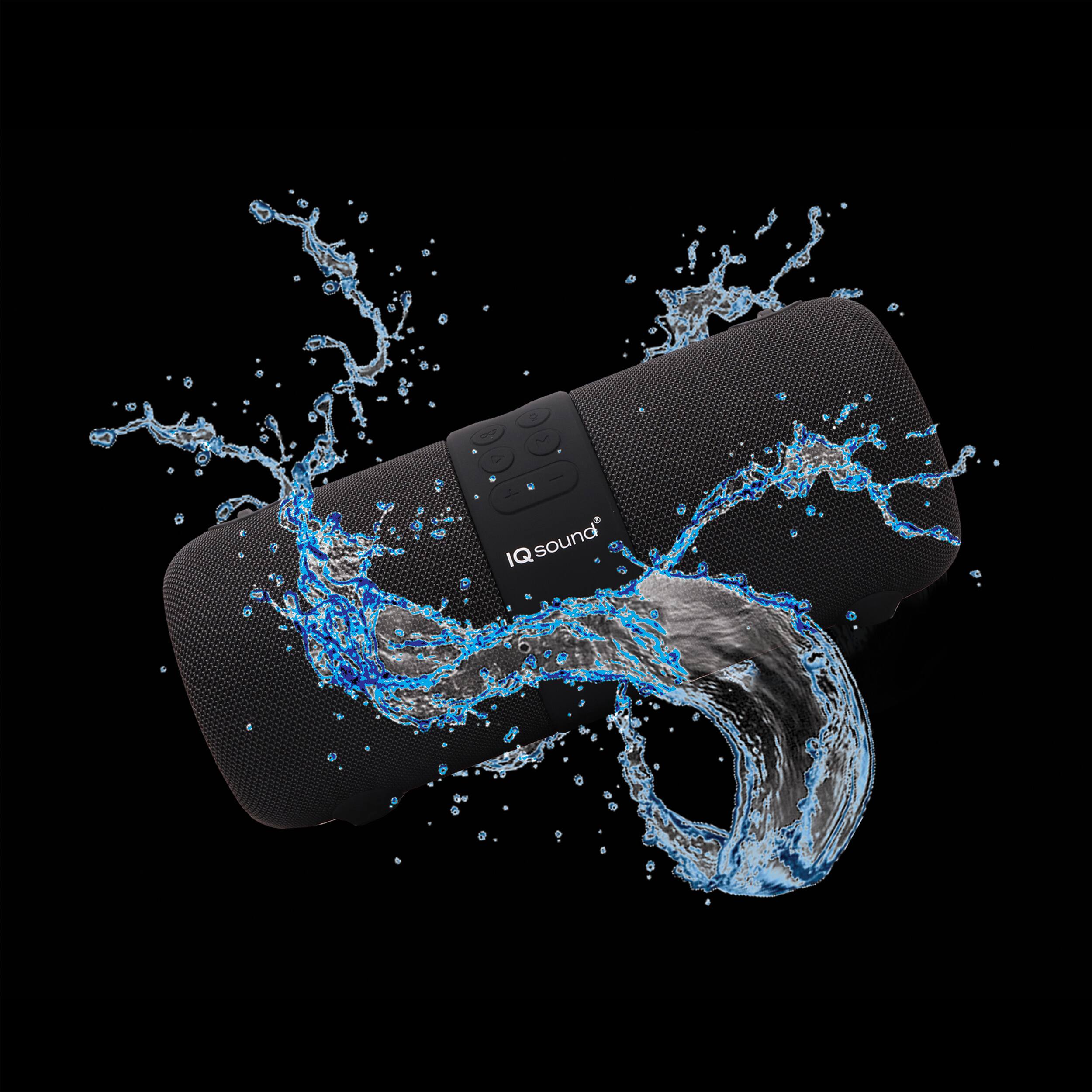 Alt View 6. iQ Sound - IQ Sound Portable Bluetooth Fabric Speaker with TWS and Voice Recognition.