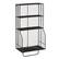 Front. Linon Home Décor - Grebe 3-Shelf Wall Storage Organizer - Black.