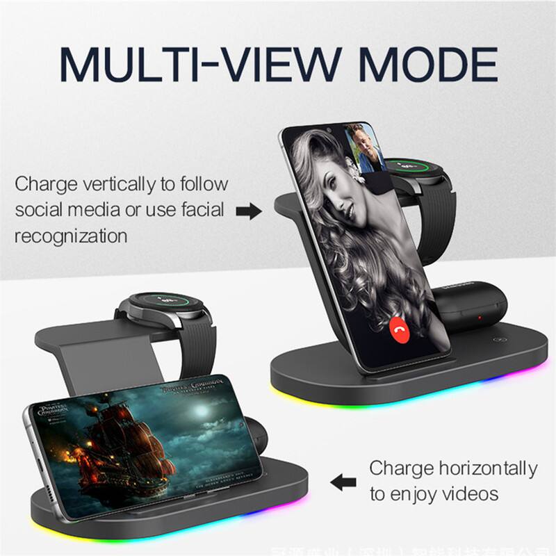 MULTI-VIEW MODE

Charge vertically to follow social media or use facial recognition

Charge horizontally to enjoy videos