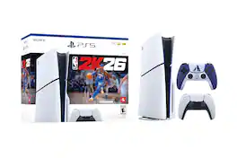 PlayStation 5 NBA26 Disc Console Slim w/God of War Ragnarok DualSense Controller - PlayStation 5