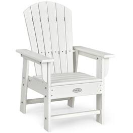 Costway - Patio Kids' Adirondack Chair Seat Weather Resistant for Ages 3-8 - White
