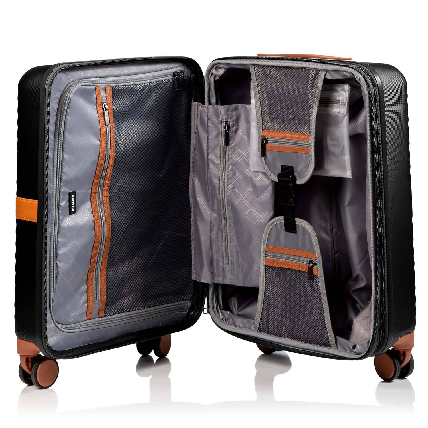 Back. Champs - Vintage II Collection Carry-on - Black.