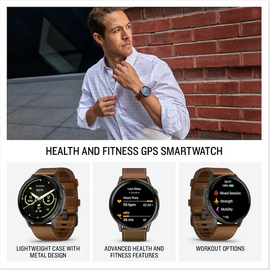 Bundle Garmin Venu 4, 45mm, Advanced Health and Fitness GPS Smartwatch ...