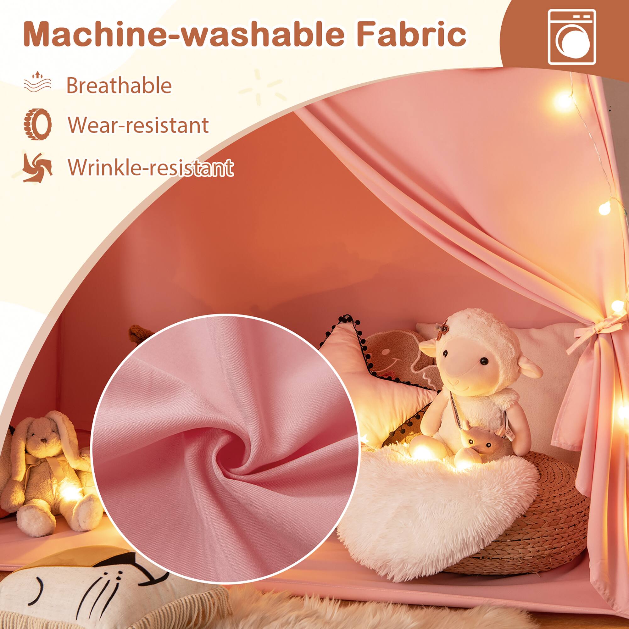 Machine-washable Fabric

- Breathable
- Wear-resistant
- Wrinkle-resistant