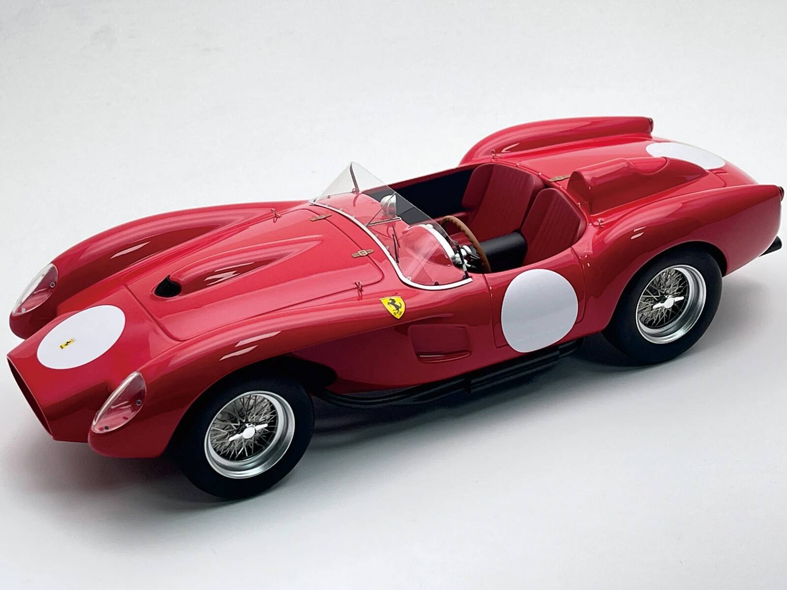 "Ferrari 250 TR Pontoon-Fender ""Press Clienti Corsa 1958"" Rosso Corsa Red w/White Graphics w/Case 1/18 Car by Tecnomodel" price history on PriceWatchPro