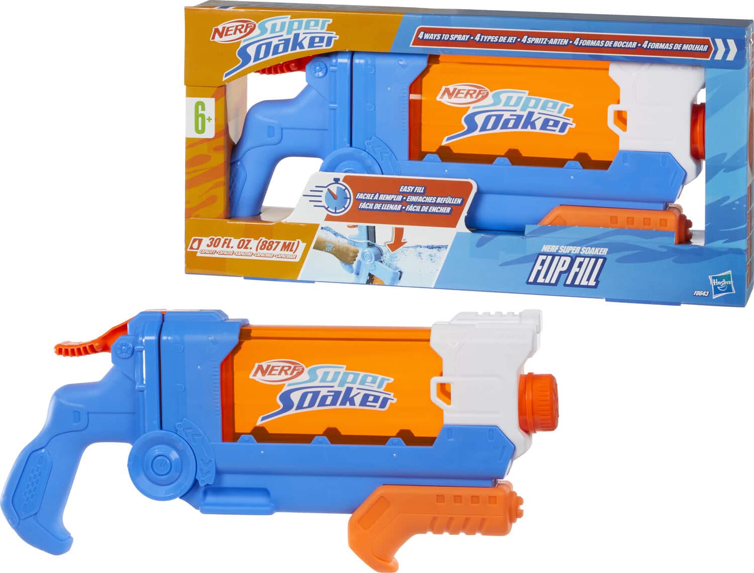 Hasbro - Collectibles - Nerf: Super Soaker - Flip Fill Water Blaster - COLLECTABLES - Multicolor