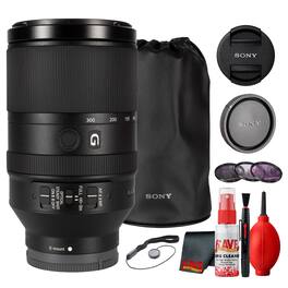 Sony - FE 70-300mm f/4.5-5.6 G OSS Lens + Filter Kit + Cap Keeper + Cleaning Kit (International Model) - Black