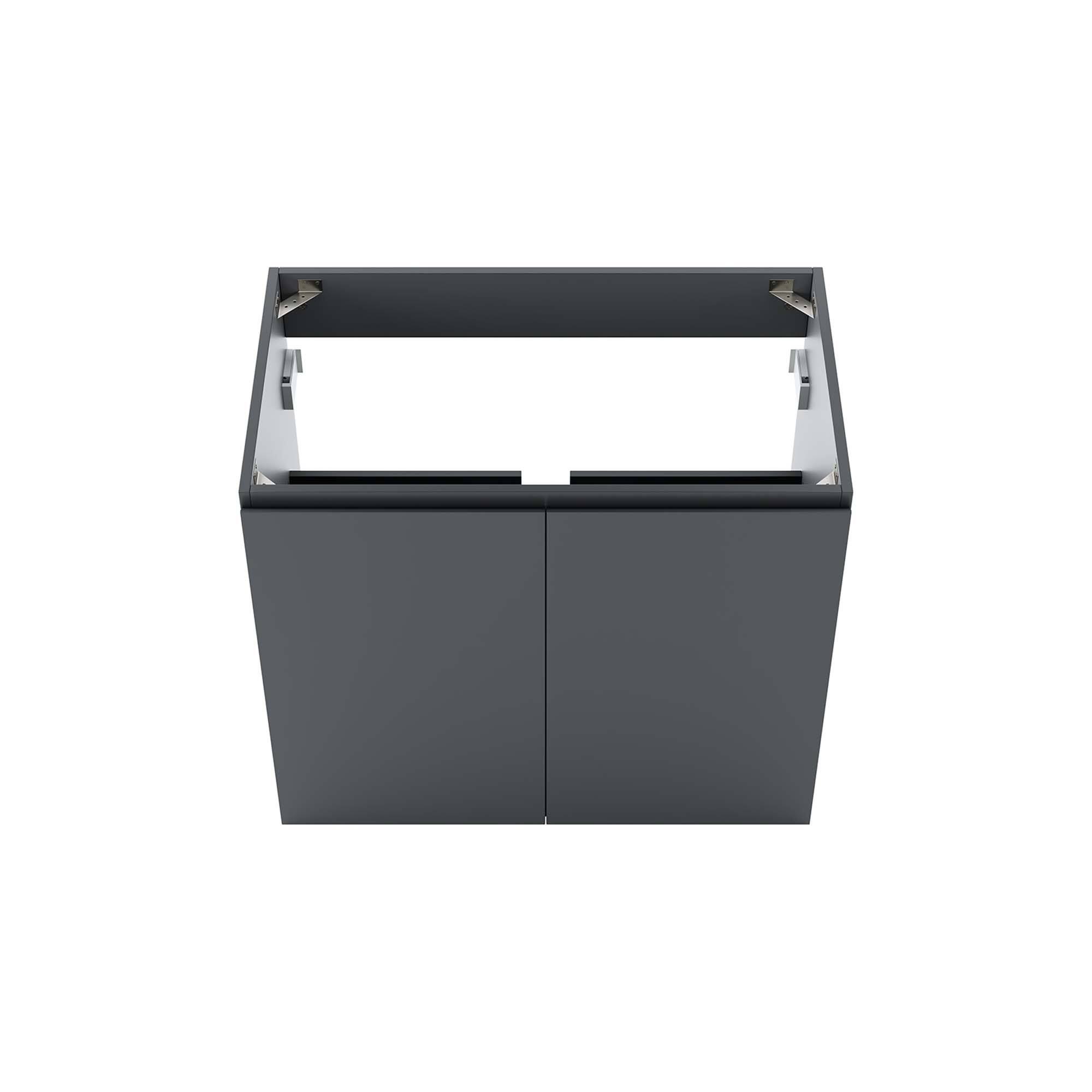 Alt View 5. Modway - Bryn Wall-Mount Bathroom Cabinet Basin Not Included - Gray.