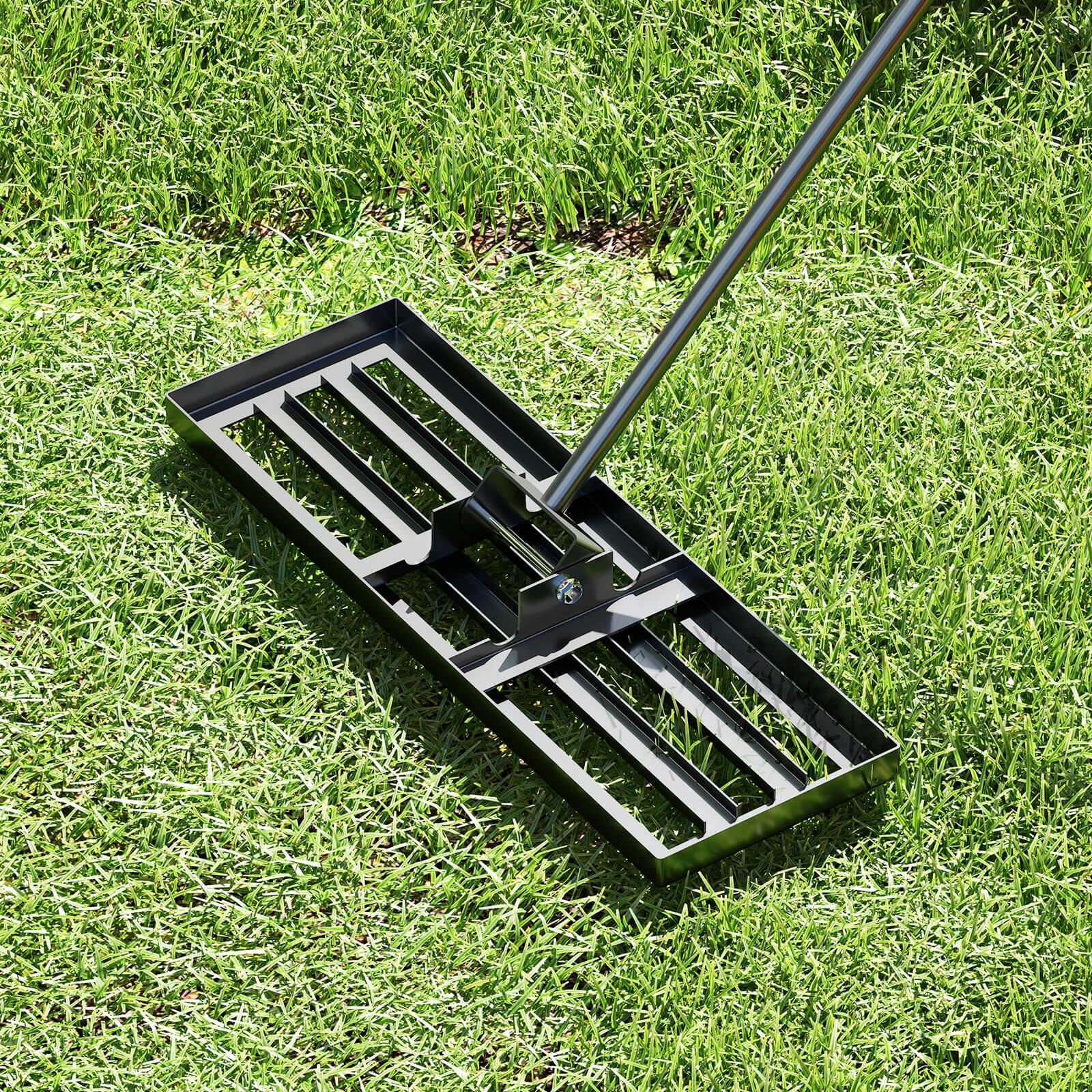 Alt View 1. Costway - Costway Lawn Leveling Rake 30" x 10" Heavy Duty Level Lawn Tool for Garden Backyard/Lawn - Black.