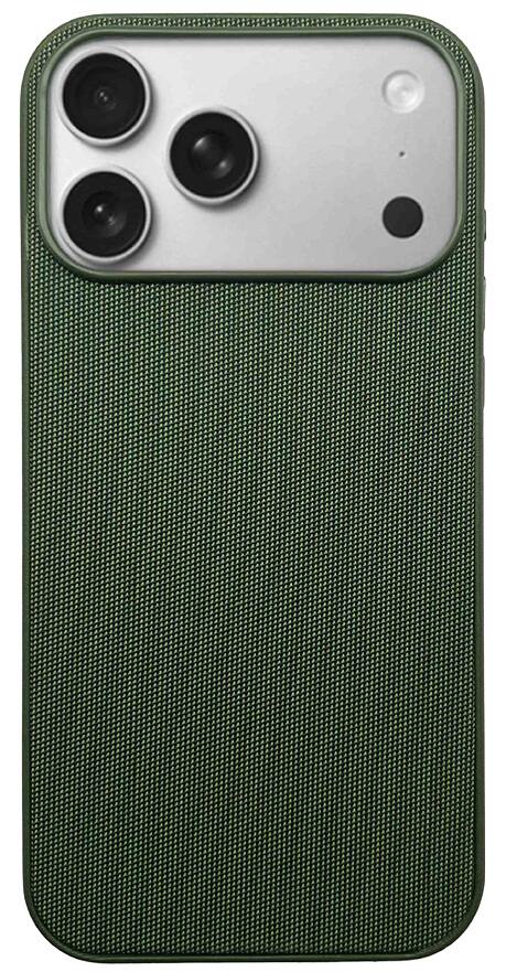 Alt View 8. Nakedcellphone - Woven Series for iPhone 17 Pro Max Case (Compatible with MagSafe) - Green.