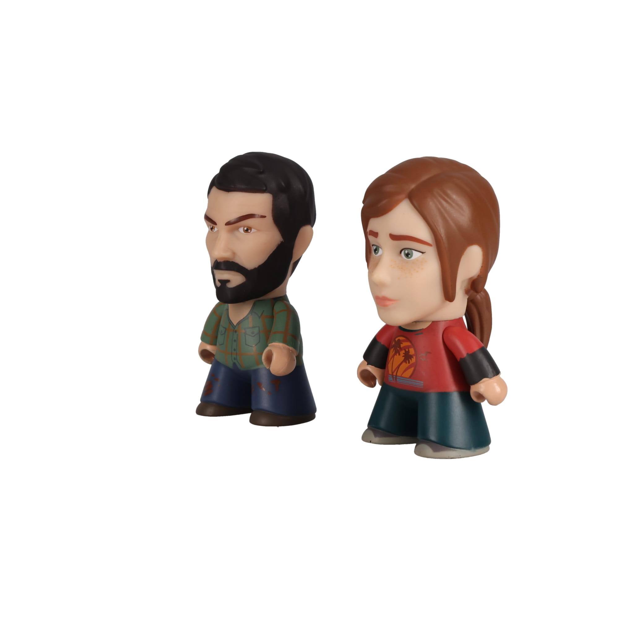 Alt View 1. BBC - The Last of Us 3" Joel & Ellie Vinyl Figures - White.