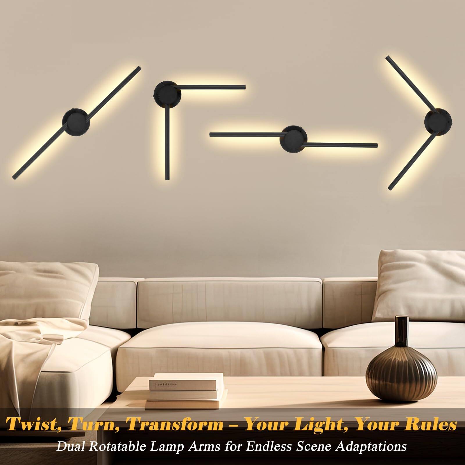 Twist, Turn, Transform - Your Light, Your Rules  
Dual Rotatable Lamp Arms for Endless Scene Adaptations