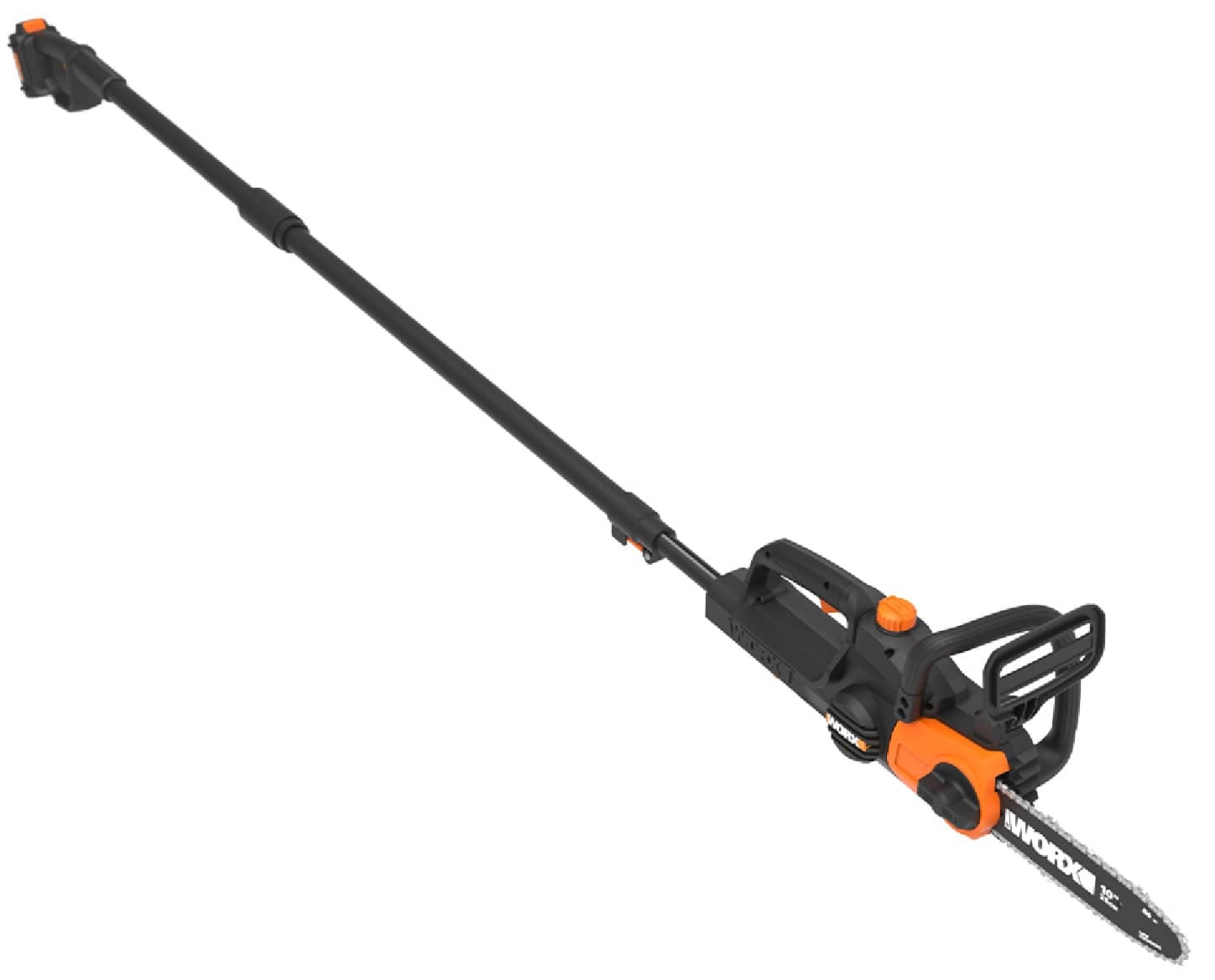 WORX - WG323 20V 10" Cordless Pole Chainsaw with Auto-Tension (1 x 2.0 Ah Battery and 1 x Charger) - Black - Front_Zoom
