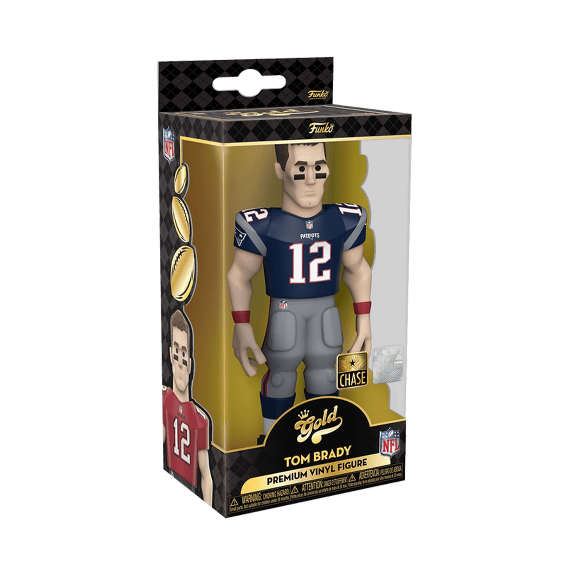 Funko PACE-OTS 12 88 12 CHASE Gold NFL TOM BRADY VINYL FIGURE PREMIUM ATTENTION WARNING: CHOKING HAZARD - SMALL PARTS. NOT FOR CHILDREN UNDER 3 YEARS.