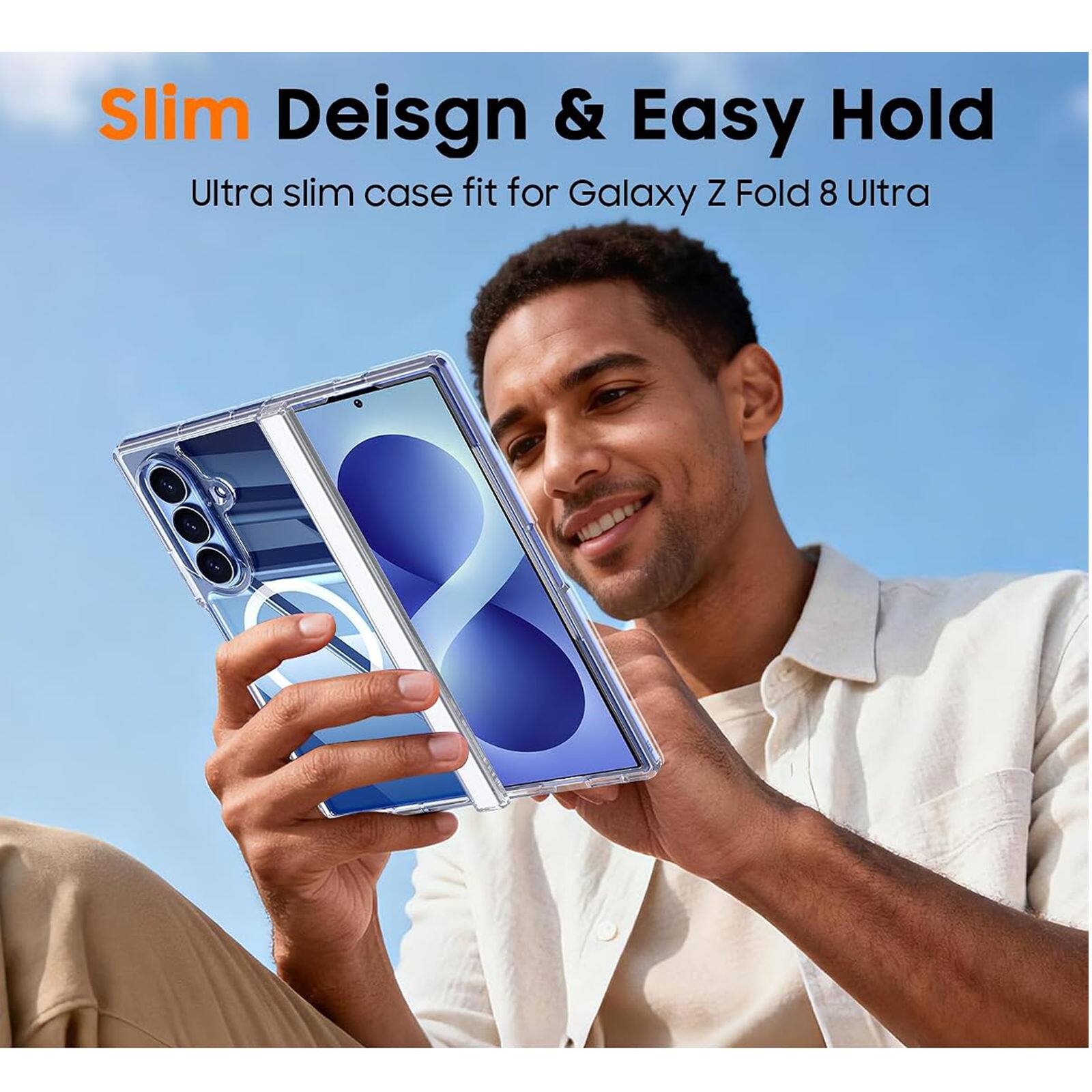 Slim Design & Easy Hold  
Ultra slim case fit for Galaxy Z Fold 8 Ultra