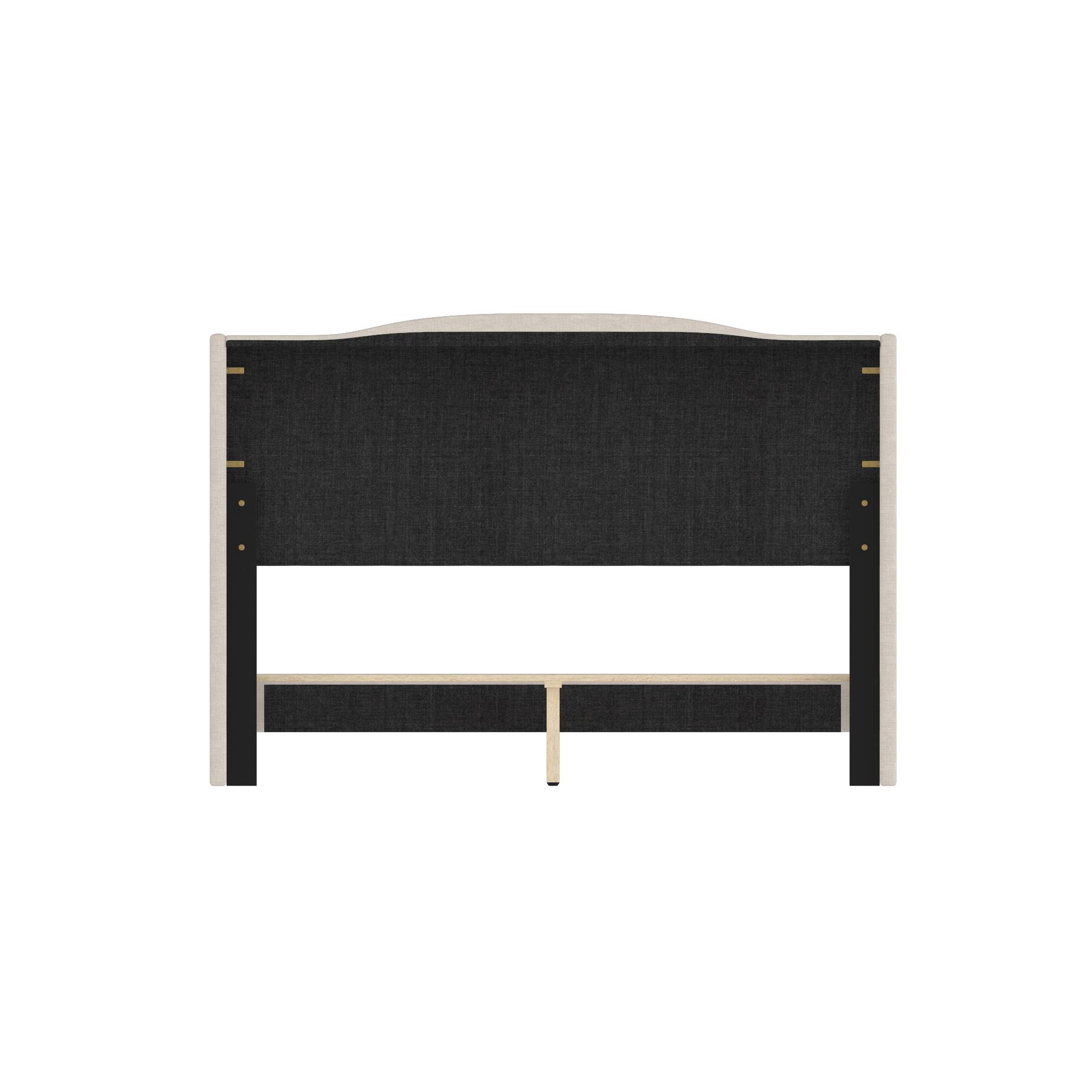 Back. Famapy - Famapy Upholstered Bed Frame - Heavy - Duty 10 - Slat Support & Thick Plywood for Stable Sleep - White.