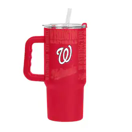 Logo Brands - Washington Nationals 24oz. Replay Powder Coat Tumbler - Red
