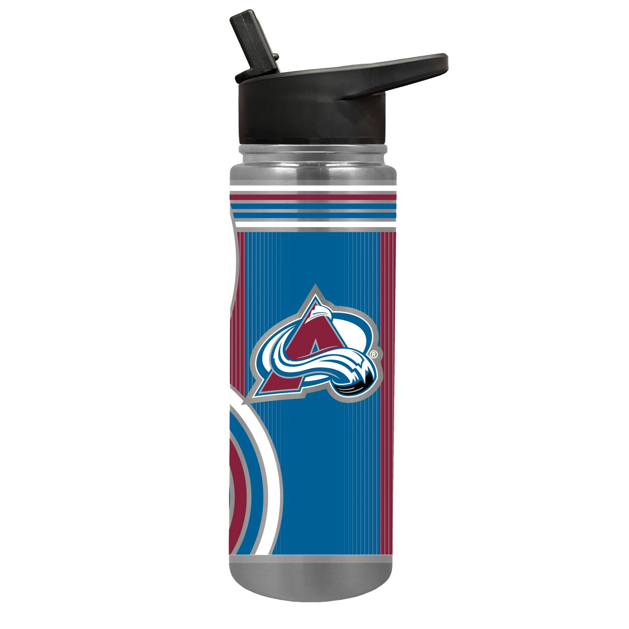 Front. Great American Products - Colorado Avalanche 24oz. Cool Vibes Jr. Thirst Hydration Water Bottle - Multicolor.