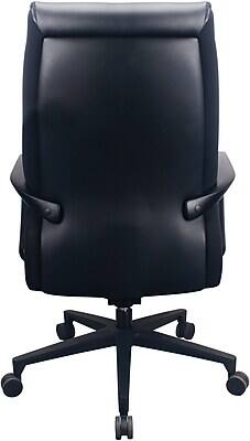 Alt View 4. Tempur-Pedic - Tempur-Pedic Ergonomic Leather Swivel Executive Chair, Black (TP2500-BLKL) - Black.