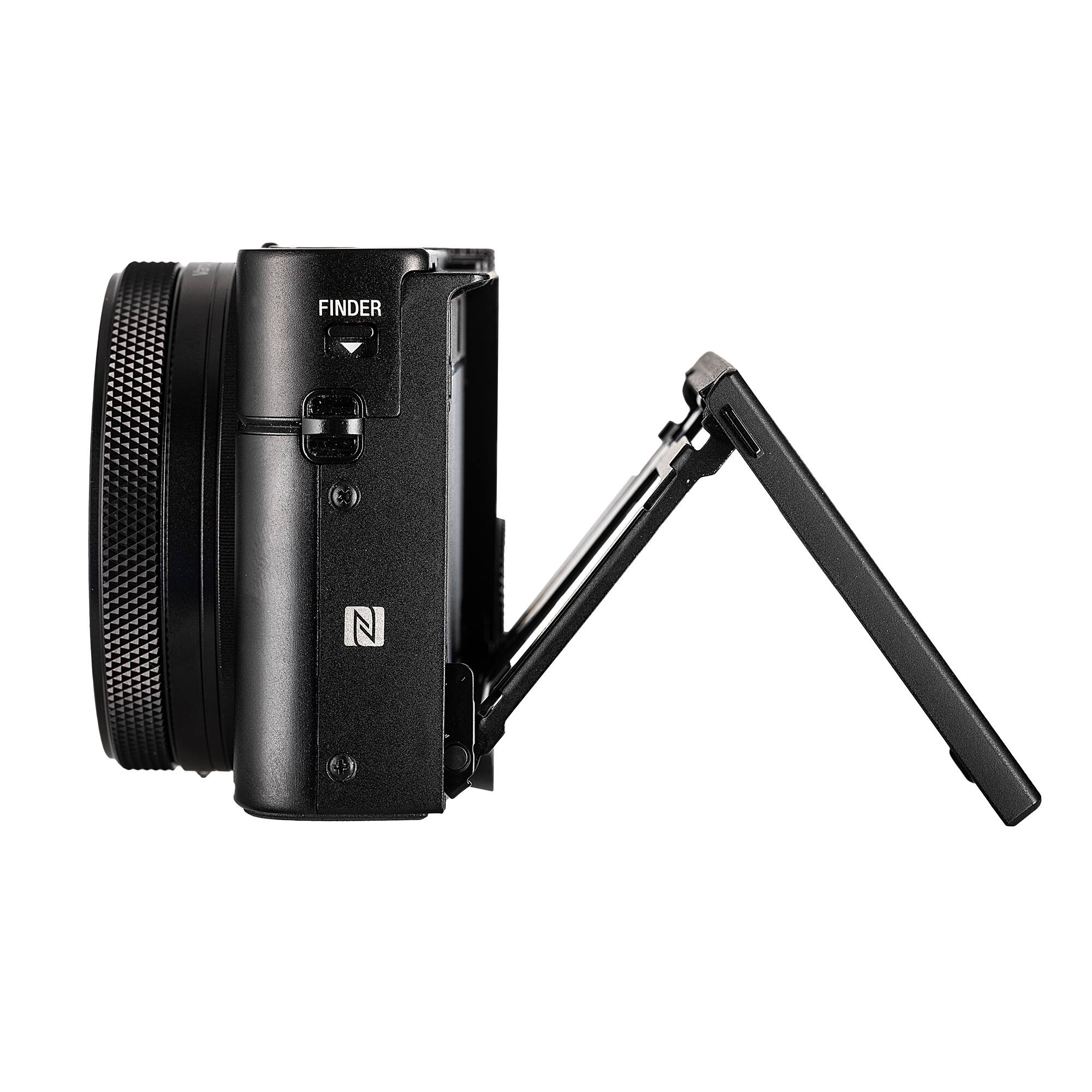 Back. Sony - Sony Cyber-shot DSC-RX100 VII Digital Camera + 64GB Card + Case + NP-BX1 Battery (International Version).