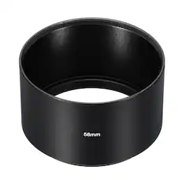 Unique Bargains - 58mm Long Focus Frosted Anti-reflective Lens Hood for Nikon/Fuji/Pentax/Leica - Black