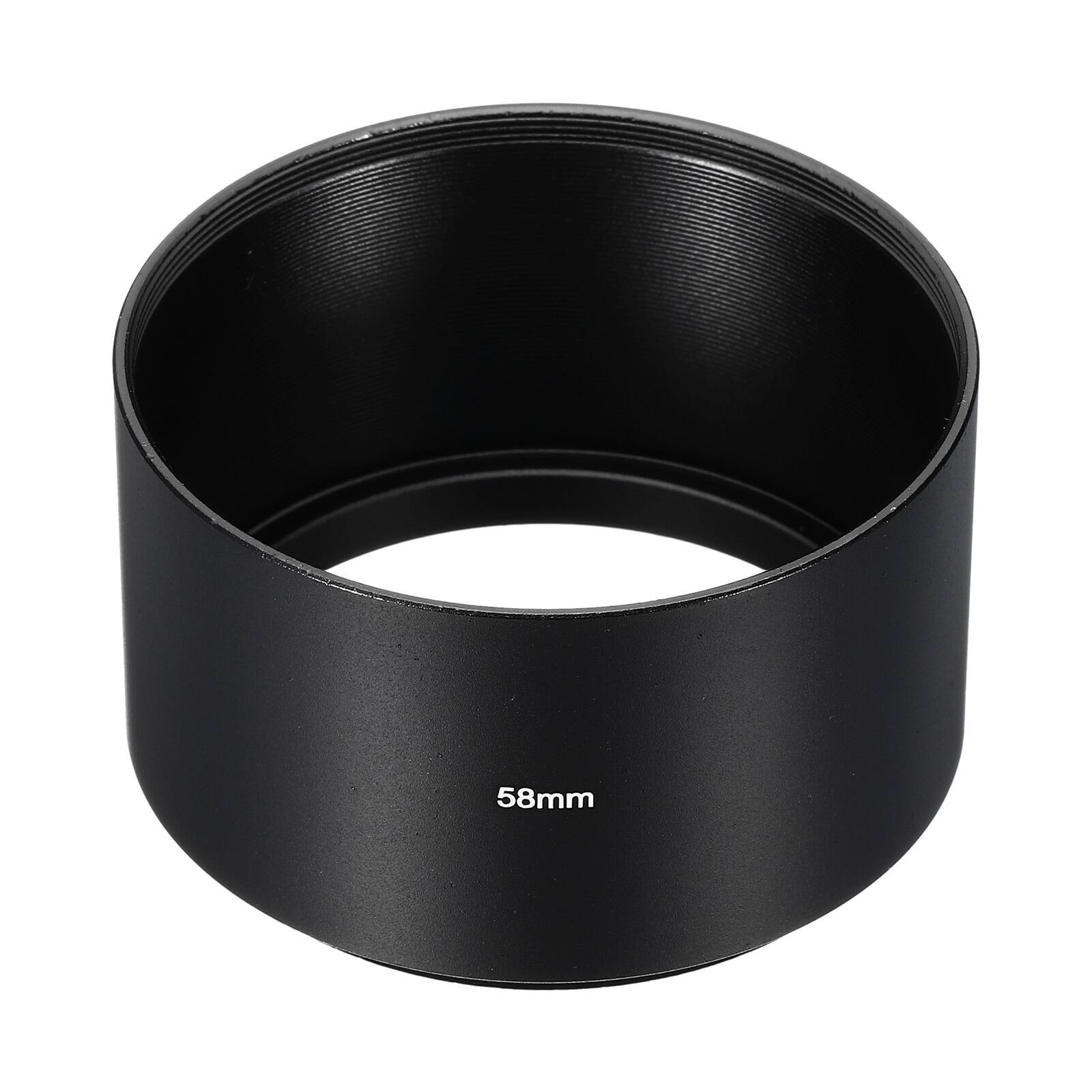 Front. Unique Bargains - 58mm Long Focus Frosted Anti-reflective Lens Hood for Nikon/Fuji/Pentax/Leica - Black.