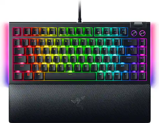 The image shows a colorful keyboard with a rainbow theme. The keys are arranged in a standard layout, with the letters A to Z and numbers 1 to 9 visible. Additionally, there are function keys such as F1 to F12, as well as other special keys like the arrow keys, shift, and control keys. The keyboard is designed to be visually appealing and eye-catching, making it an attractive choice for users who appreciate unique and vibrant designs.
