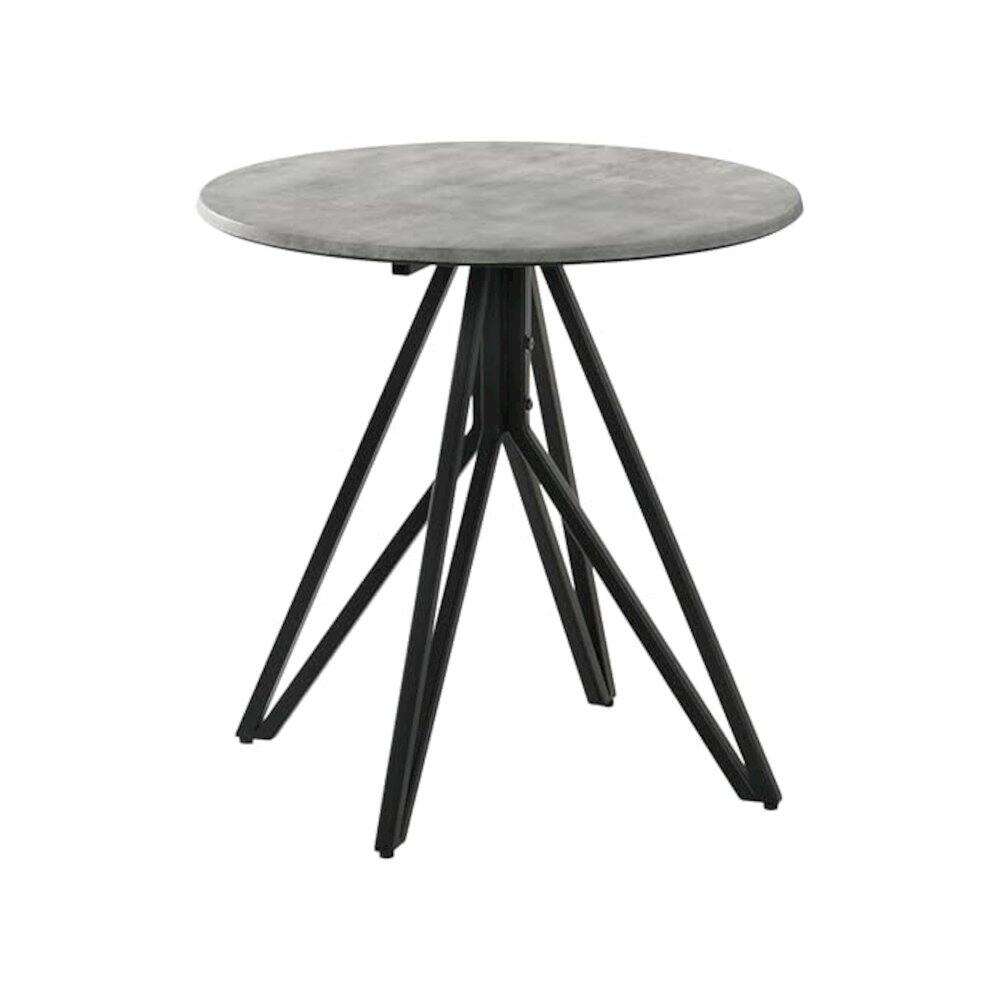 Alt View 3. Coaster Co. of America - Hadi 3-piece Round SmartTop Coffee and End Table Set Cement - Grey.
