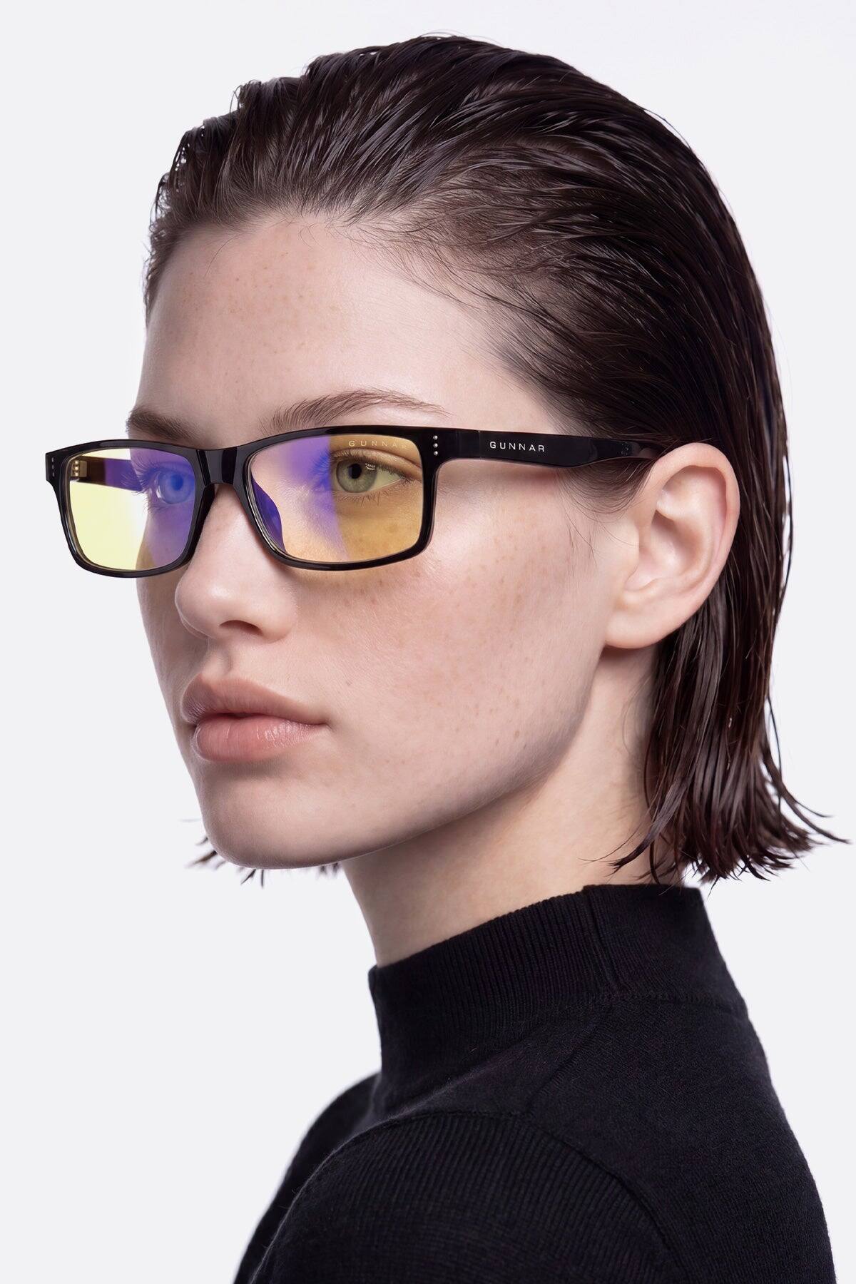 GUNNAR Gaming Glasses Vertex, Clear Neutral Lens Blue Light Block ...